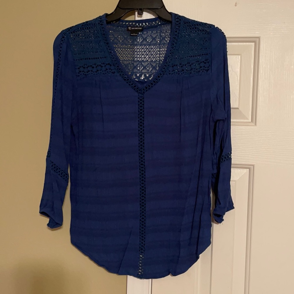 New Directions blue shirt